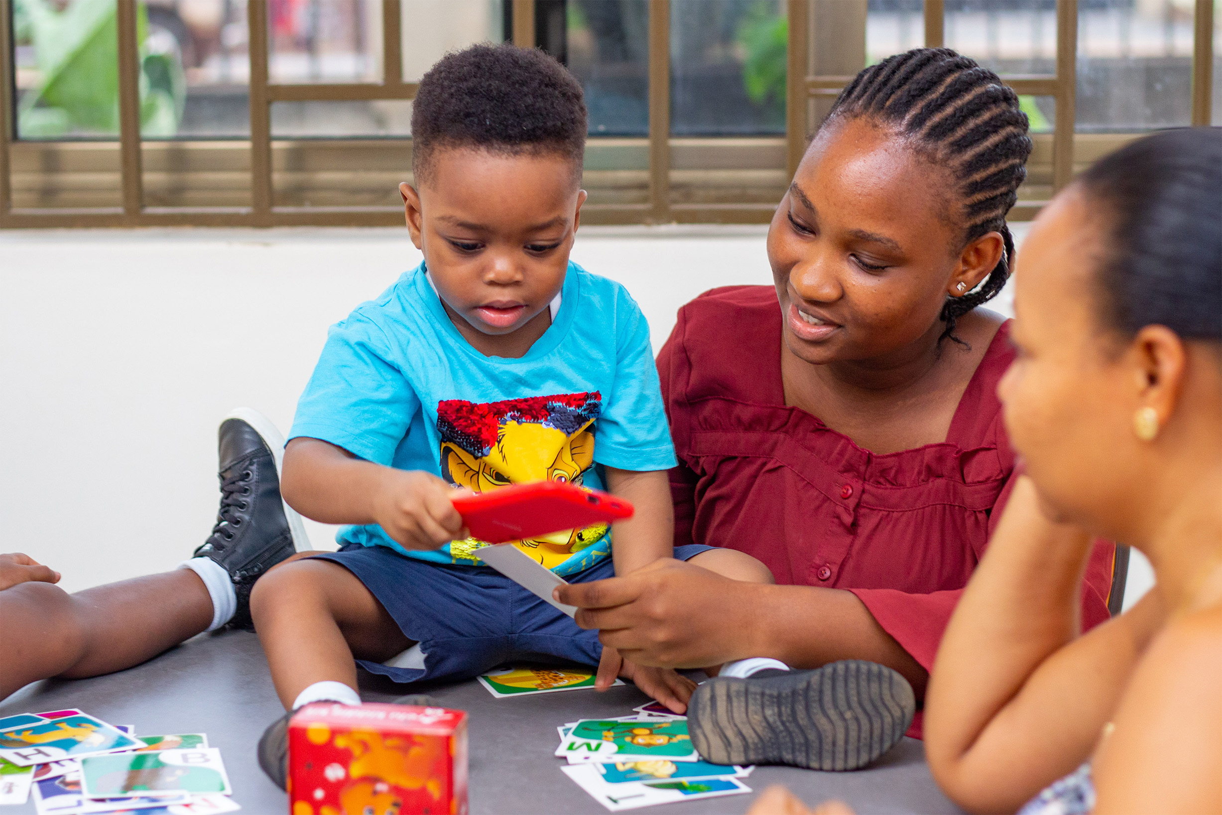 Kids enjoying AR learning