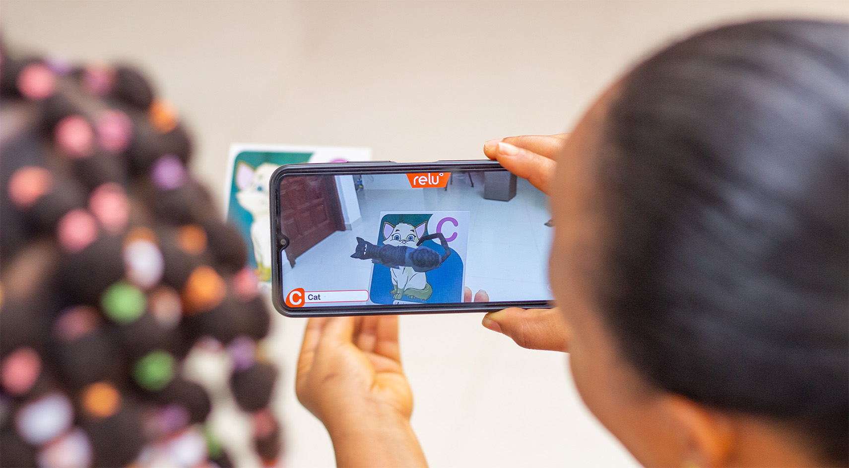 AR alphabet cards in action