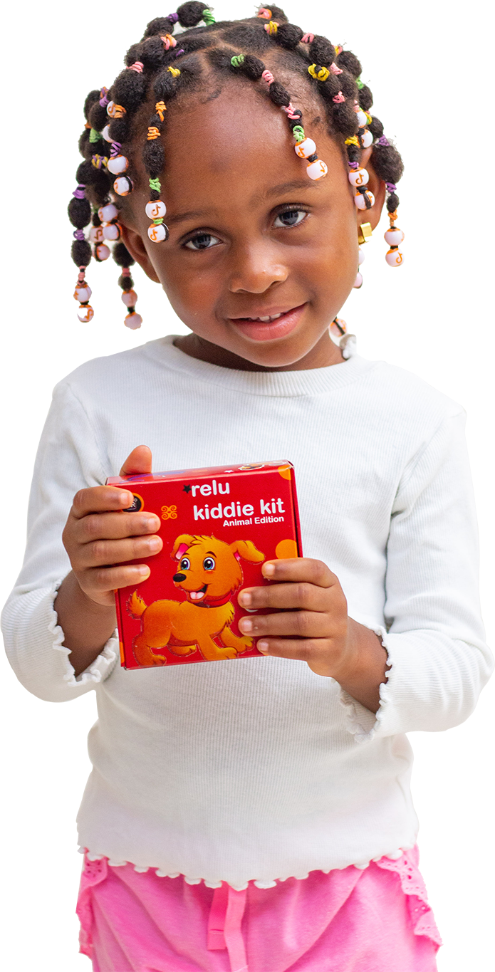 Kids learning with AR cards